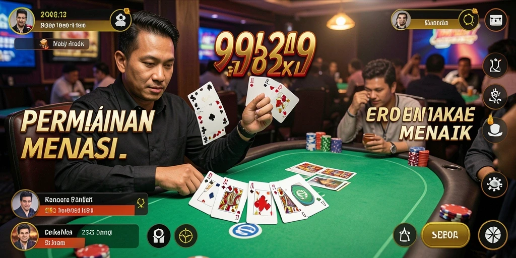 Tampilan gameplay 9939 dengan antar muka poker yang menarik.