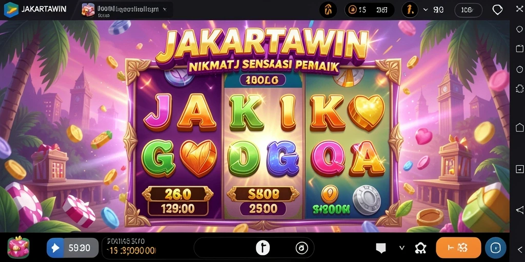 Tampilan gameplay seru dari aplikasi slot JAKARTAWIN yang memikat.