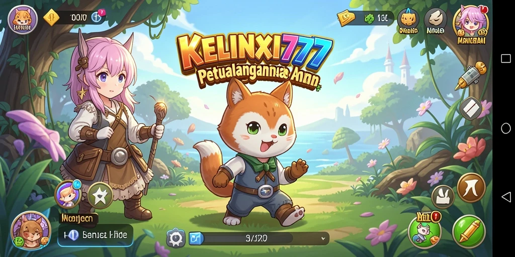 Gameplay KELINCI777 yang penuh warna dan karakter Anime yang menggemaskan.