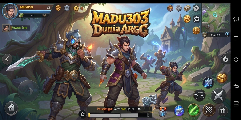 Tangkapan layar utama dari gameplay <strong>MADU303</strong> yang menampilkan pertarungan mendebarkan.