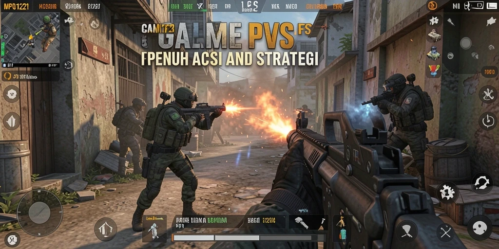 Screenshot gameplay MPO1221 menunjukkan aksi tembak-menembak yang seru dan mendebarkan.