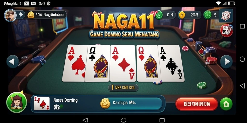 Tampilan permainan Domino yang seru dan menarik di NAGA11.