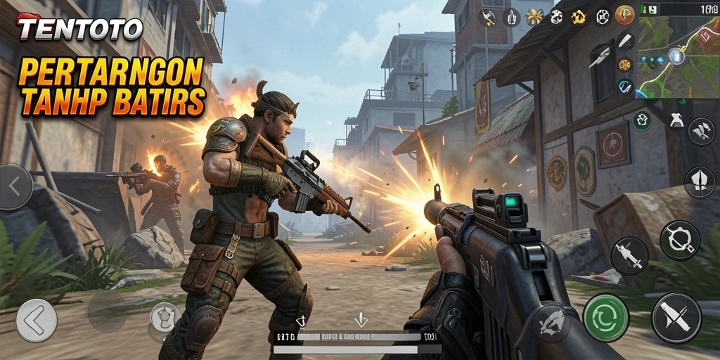 Gambaran gameplay seru dan mendebarkan dari TENTOTO.